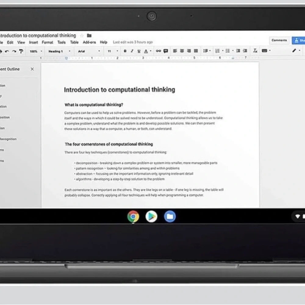 Lenovo 100E Chromebook 2ND Gen Laptop Computer w/plug Refurbished